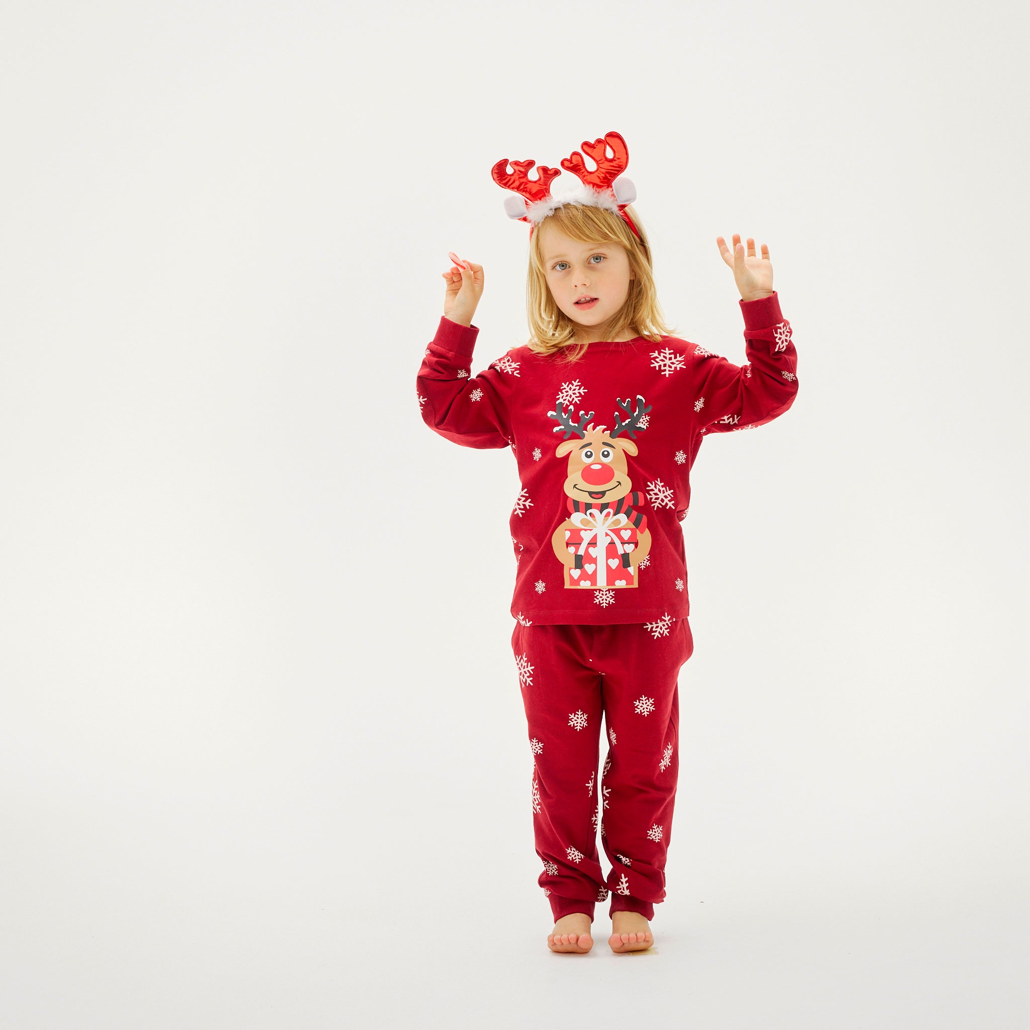 Pyjama Adorable De Rudolphe Rouge - Enfants